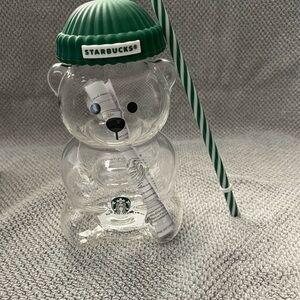 Starbucks Bearista Glass with Straw